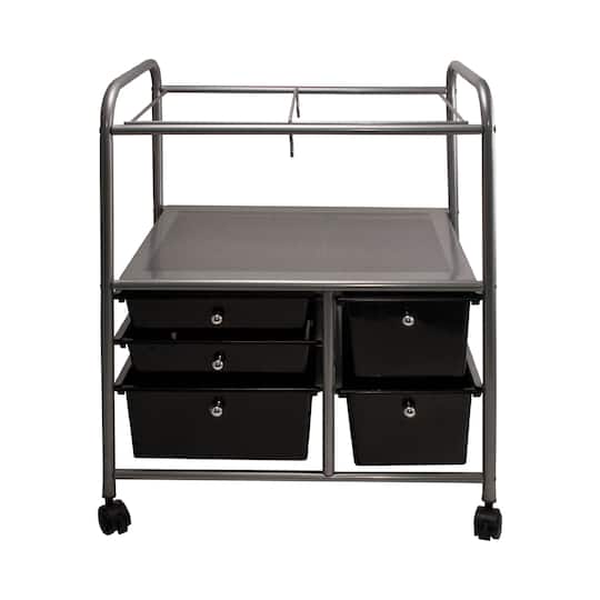 Advantus® 28.5" x 21.5" Black Mobile File Cart